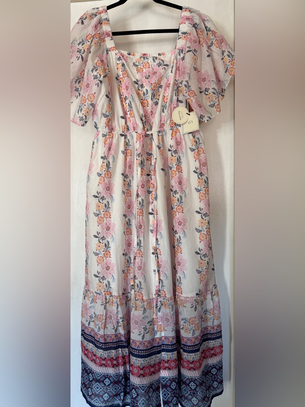 Léa Bohemian Maxi Dress with Pockets